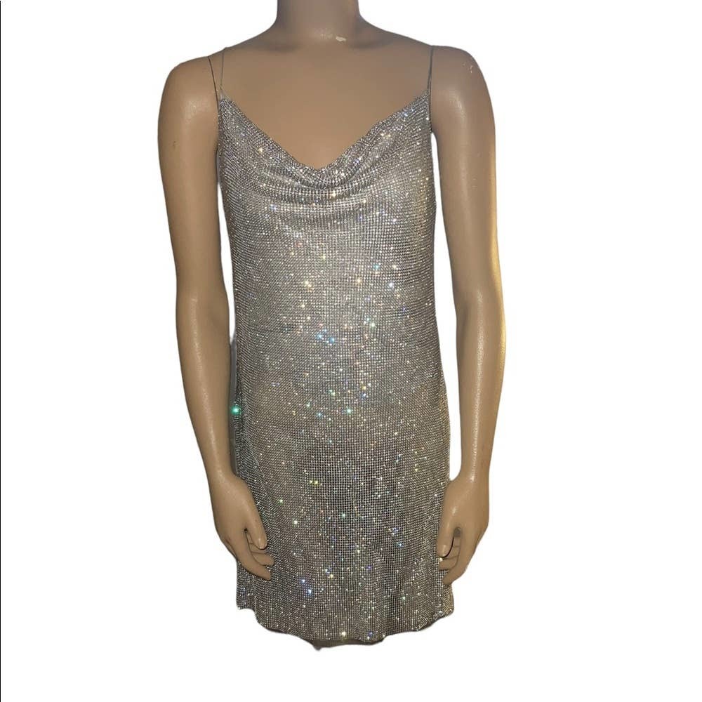 Alice and Olivia Harmony Chainmail Slip Dress - Picture 6 of 13